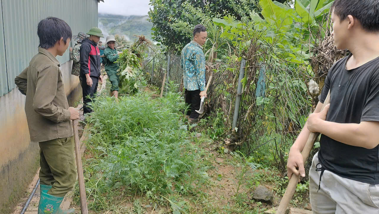 Hình ảnh phụ huynh đang lao động